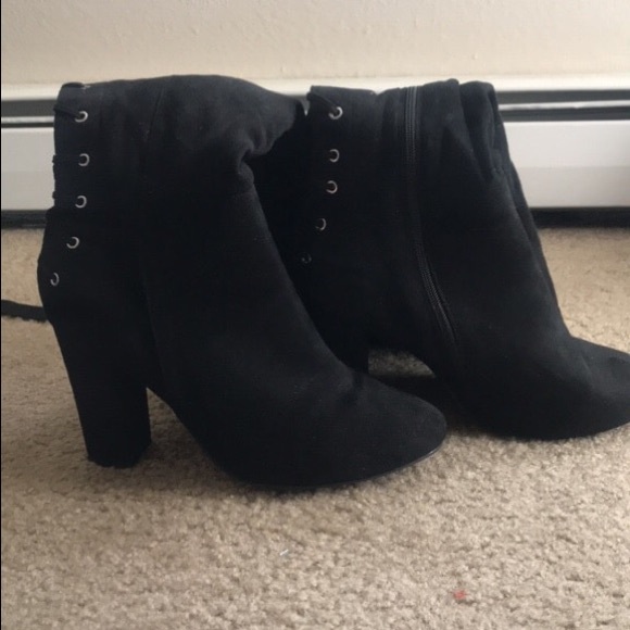 Shoes - Knee length suede boots